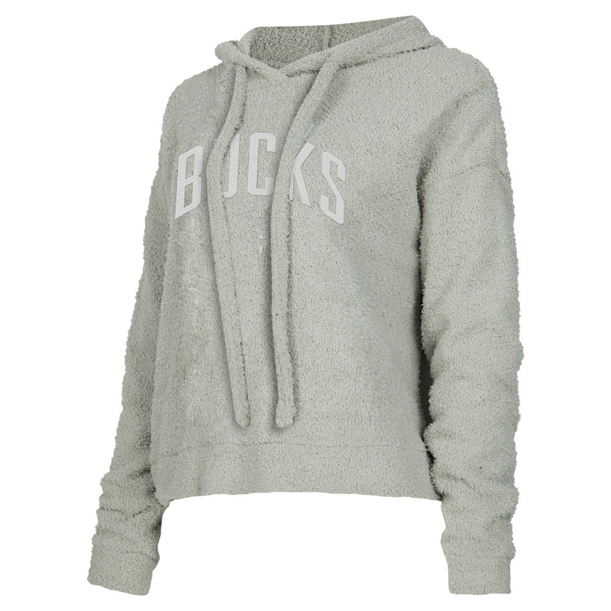 Milwaukee Bucks Concepts Sport Women's Ventura Comfy Pullover Hoodie Gray