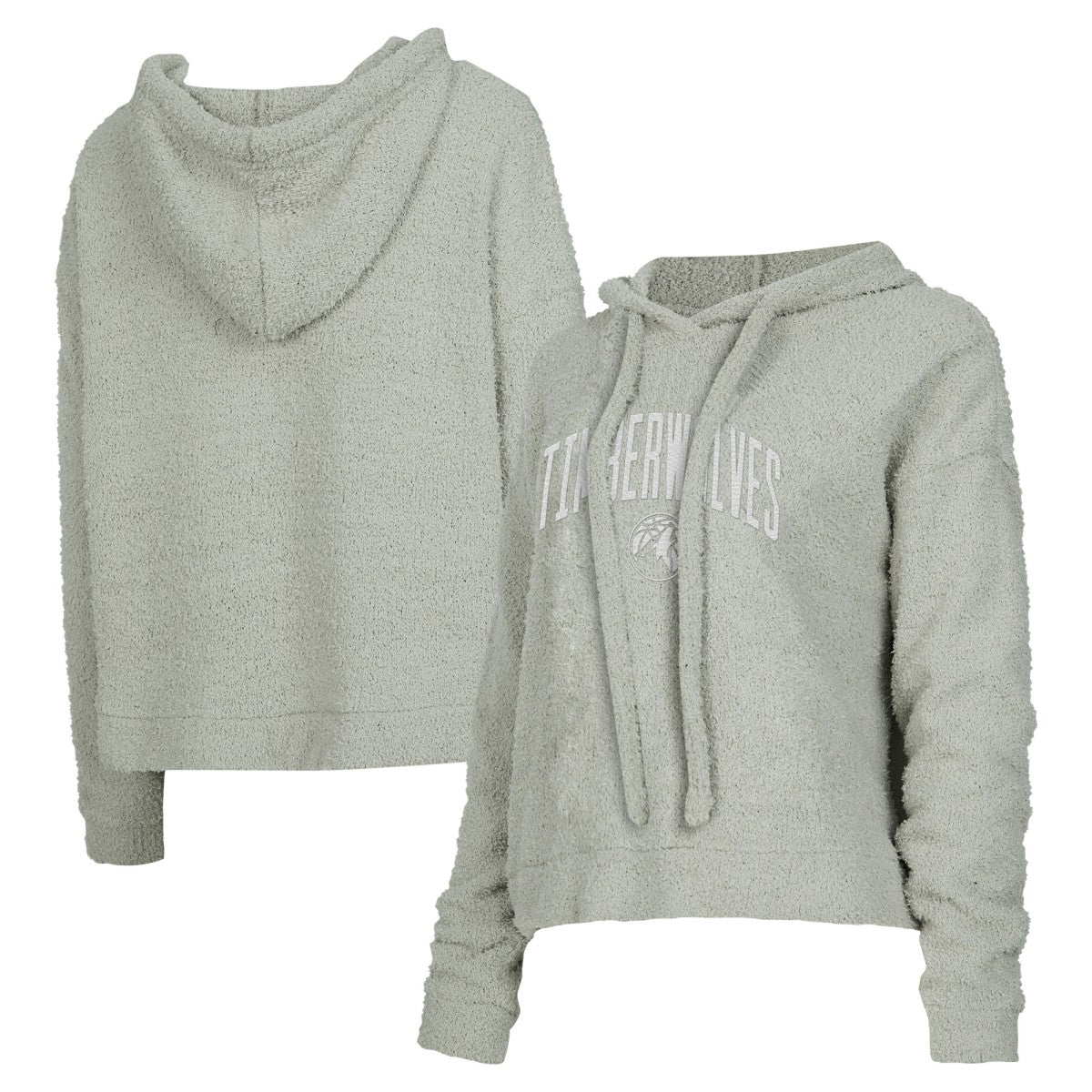 Minnesota Timberwolves Concepts Sport Women's Ventura Comfy Pullover Hoodie Gray