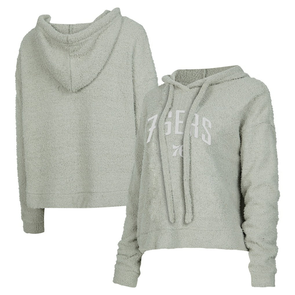 Philadelphia 76ers Concepts Sport Women's Ventura Comfy Pullover Hoodie Gray