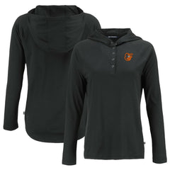 Baltimore Orioles Cutter & Buck Women's  Coastline Epic Comfort Eco Recycled Hoodie Raglan Long Sleeve T-Shirt Online