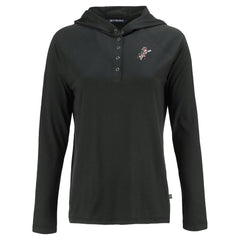 Cincinnati Reds Cutter & Buck Women's Cooperstown Collection Coastline Epic Comfort Eco Recycled Hoodie Raglan Long Sleeve T-Shirt Sale