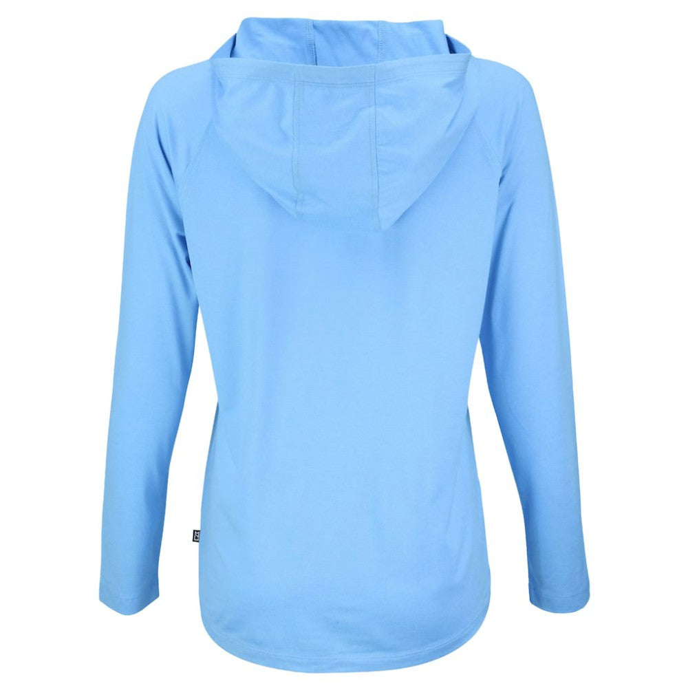 Atlanta Braves Cutter & Buck Women's  Coastline Epic Comfort Eco Recycled Hoodie Raglan Long Sleeve T-Shirt Online