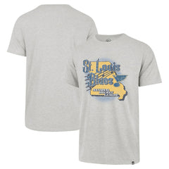 St. Louis Blues '47 Regional Localized Franklin T-Shirt - Gray | 47 brand Lifestyle