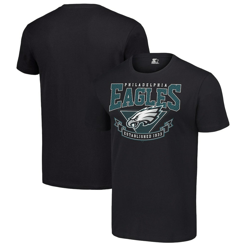 Philadelphia Eagles Starter 80s Inspired Team Logo T-Shirt - Black - NFL