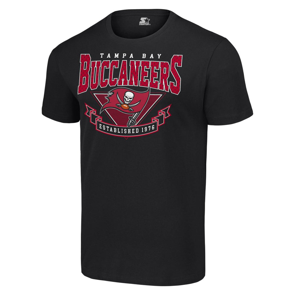 Tampa Bay Buccaneers Starter 80s Inspired Team Logo T-Shirt - Black - NFL