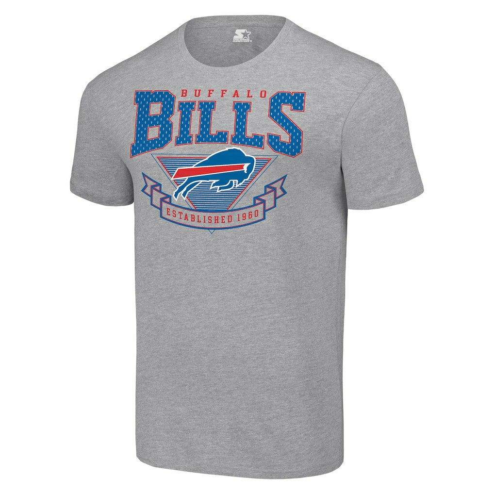 Buffalo Bills Starter 80s Inspired Team Logo T-Shirt - Heather Gray - NFL