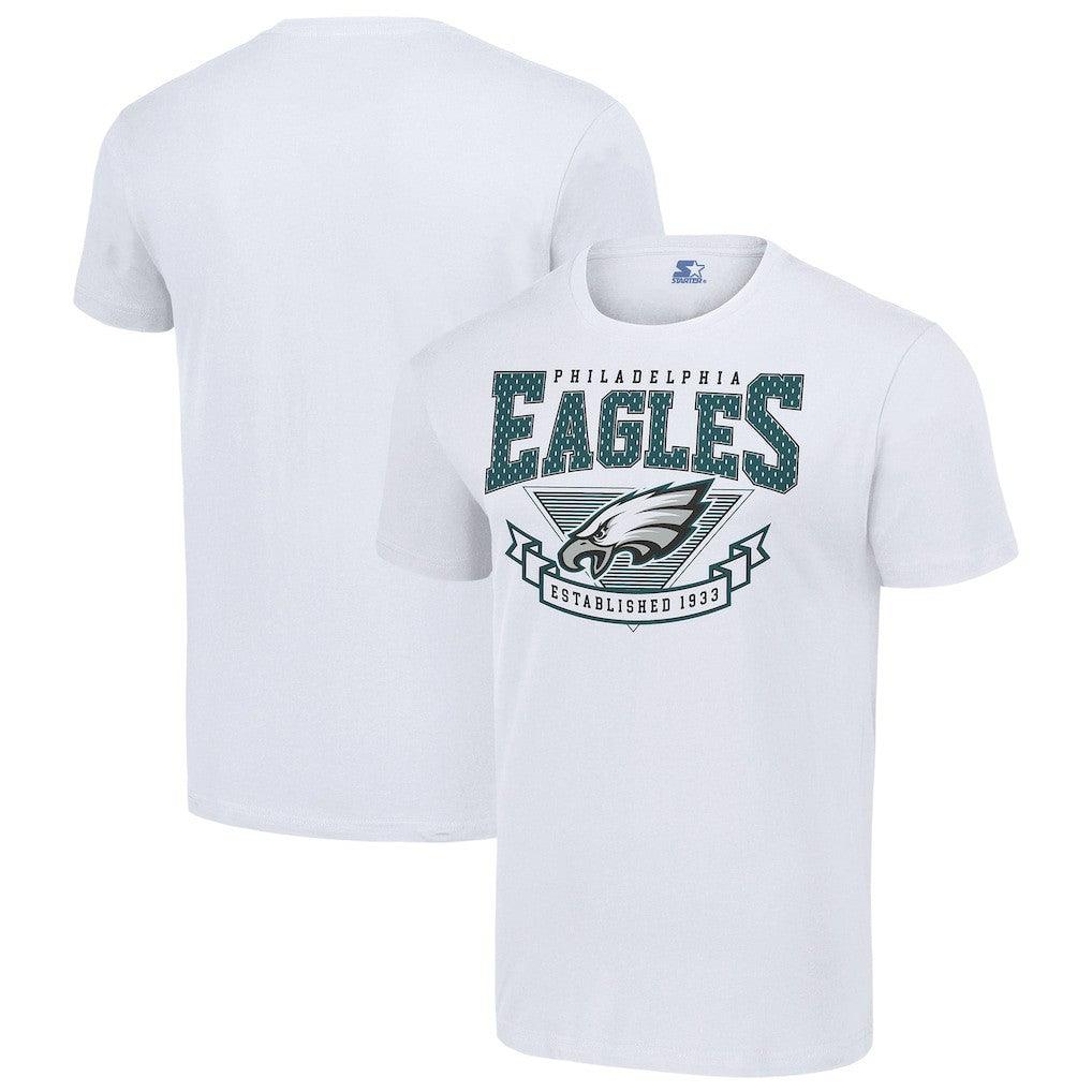 Philadelphia Eagles Starter 80s Inspired Team Logo T-Shirt - White - NFL