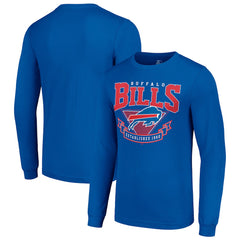 Buffalo Bills Starter '80s Inspired Team Logo Long Sleeve T-Shirt - Royal - NFL