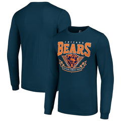 Chicago Bears Starter '80s Inspired Team Logo Long Sleeve T-Shirt - Navy - NFL