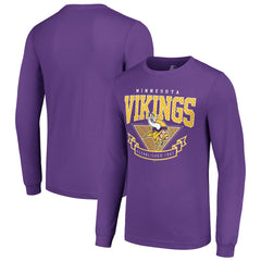 Minnesota Vikings Starter '80s Inspired Team Logo Long Sleeve T-Shirt - Purple - NFL