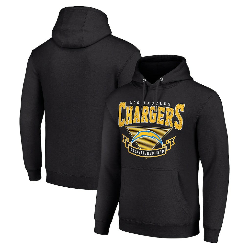 Los Angeles Chargers Starter ‘80s Inspired Pullover Hoodie - Black - NFL