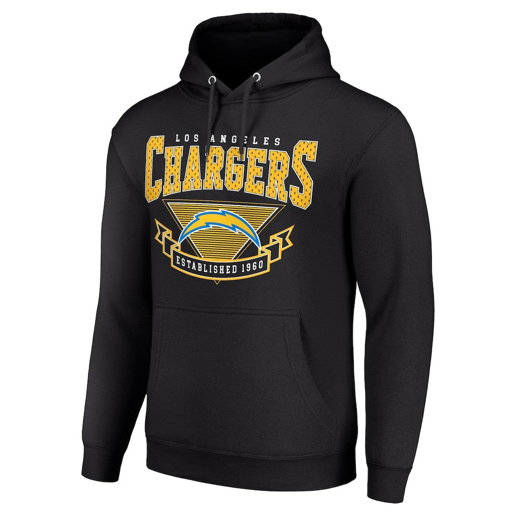 Los Angeles Chargers Starter ‘80s Inspired Pullover Hoodie - Black - NFL
