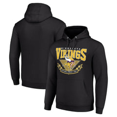 Minnesota Vikings Starter ‘80s Inspired Pullover Hoodie - Black - NFL