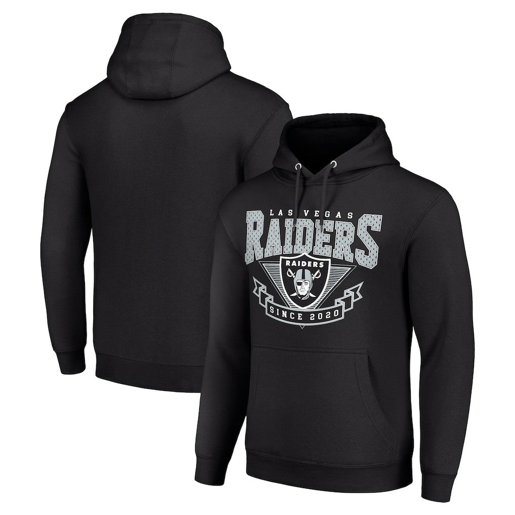 Las Vegas Raiders Starter ‘80s Inspired Pullover Hoodie - Black - NFL