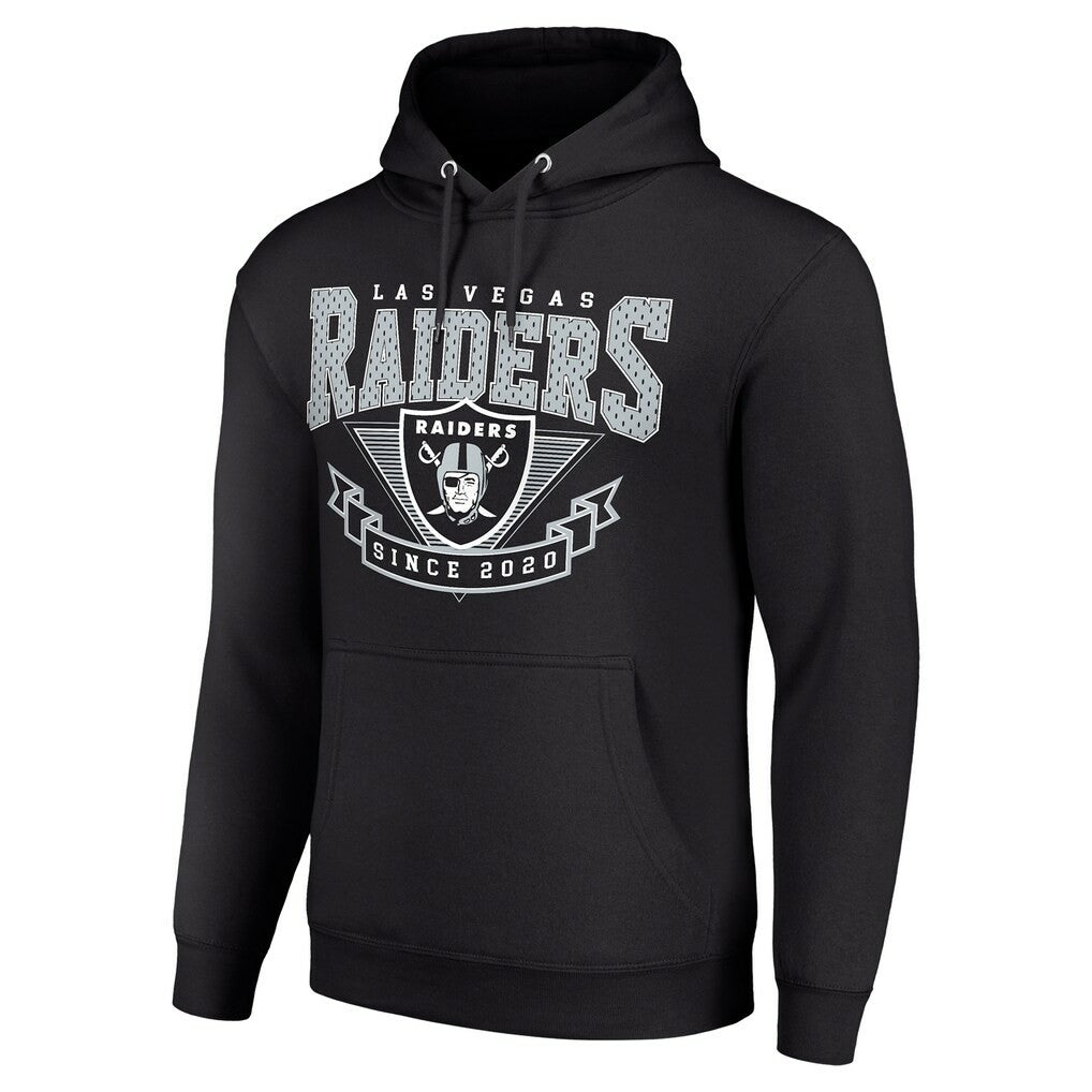 Las Vegas Raiders Starter ‘80s Inspired Pullover Hoodie - Black - NFL