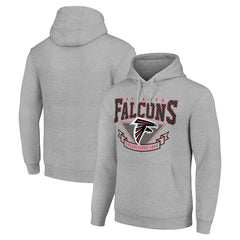 Atlanta Falcons Starter ‘80s Inspired Pullover Hoodie - Heather Gray - NFL