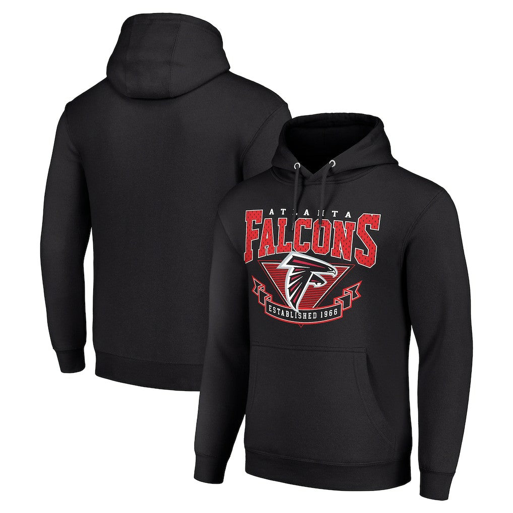 Atlanta Falcons Starter ‘80s Inspired Pullover Hoodie - Black - NFL