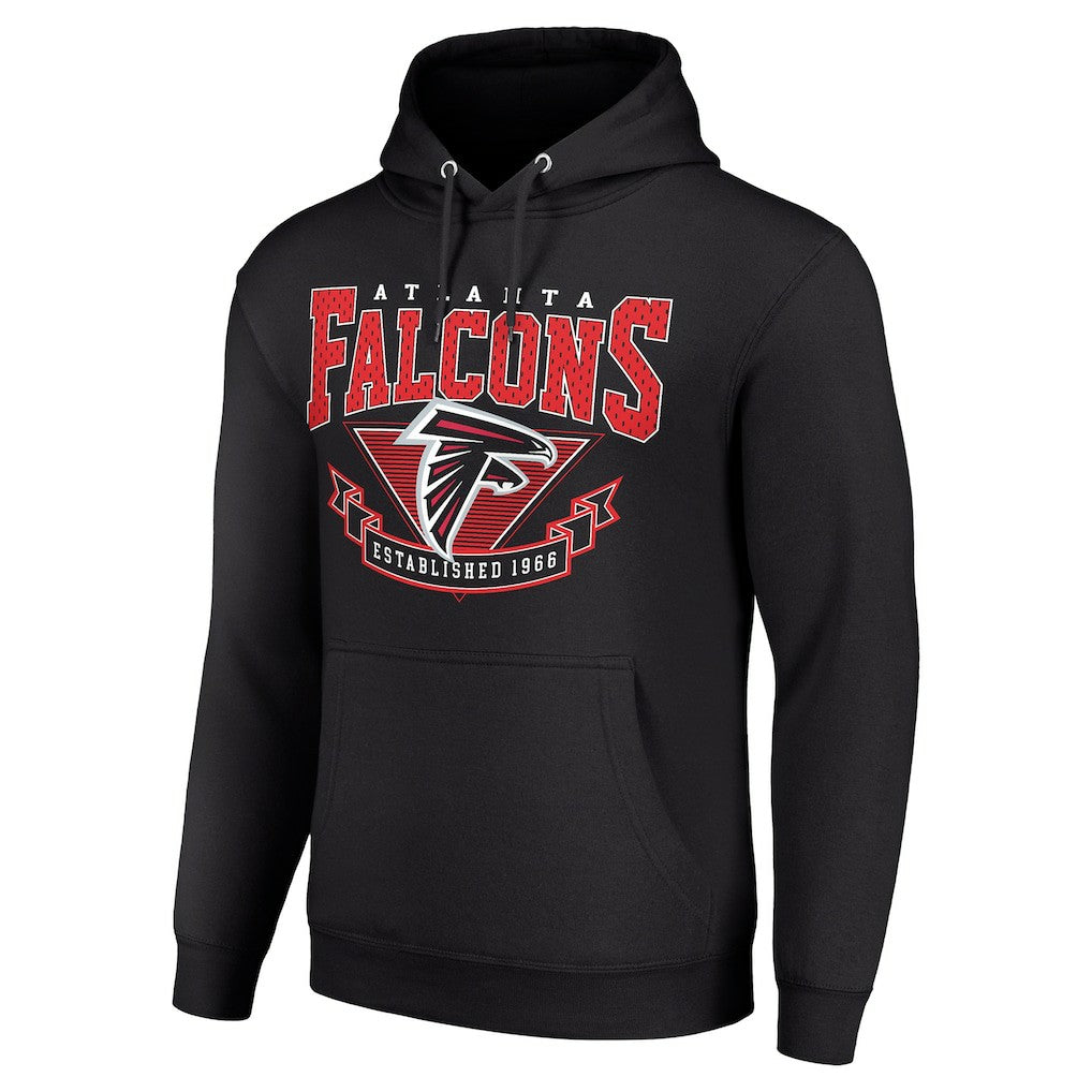 Atlanta Falcons Starter ‘80s Inspired Pullover Hoodie - Black - NFL