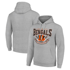 Cincinnati Bengals Starter ‘80s Inspired Pullover Hoodie - Heather Gray - NFL