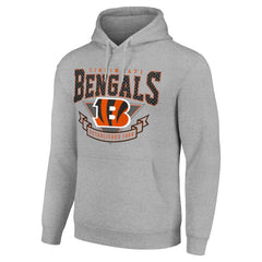 Cincinnati Bengals Starter ‘80s Inspired Pullover Hoodie - Heather Gray - NFL