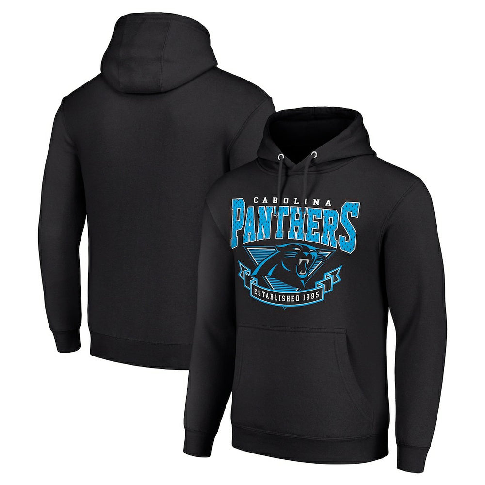 Carolina Panthers Starter ‘80s Inspired Pullover Hoodie - Black - NFL
