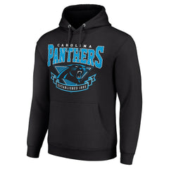 Carolina Panthers Starter ‘80s Inspired Pullover Hoodie - Black - NFL