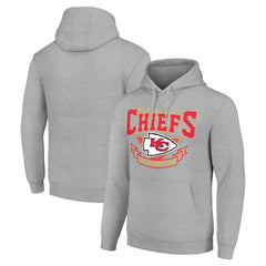 Kansas City Chiefs Starter ‘80s Inspired Pullover Hoodie - Heather Gray - NFL