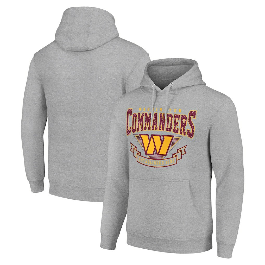Washington Commanders Starter ‘80s Inspired Pullover Hoodie - Heather Gray - NFL