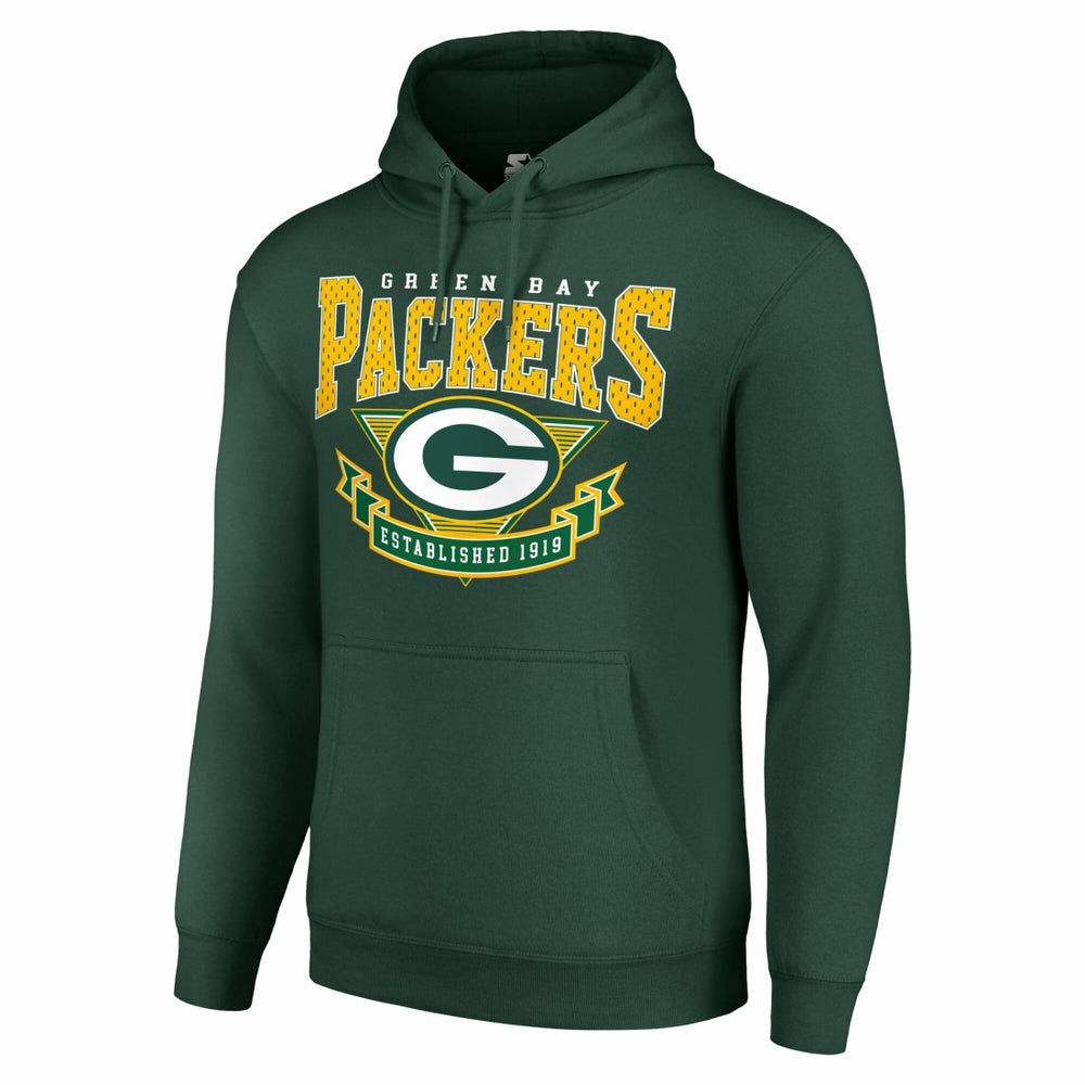 Green Bay Packers Starter ‘80s Inspired Pullover Hoodie - Green - NFL