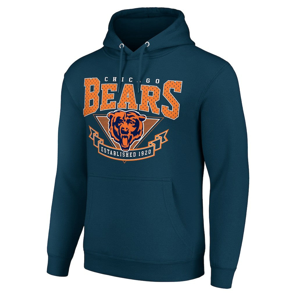 Chicago Bears Starter ‘80s Inspired Pullover Hoodie - Navy - NFL