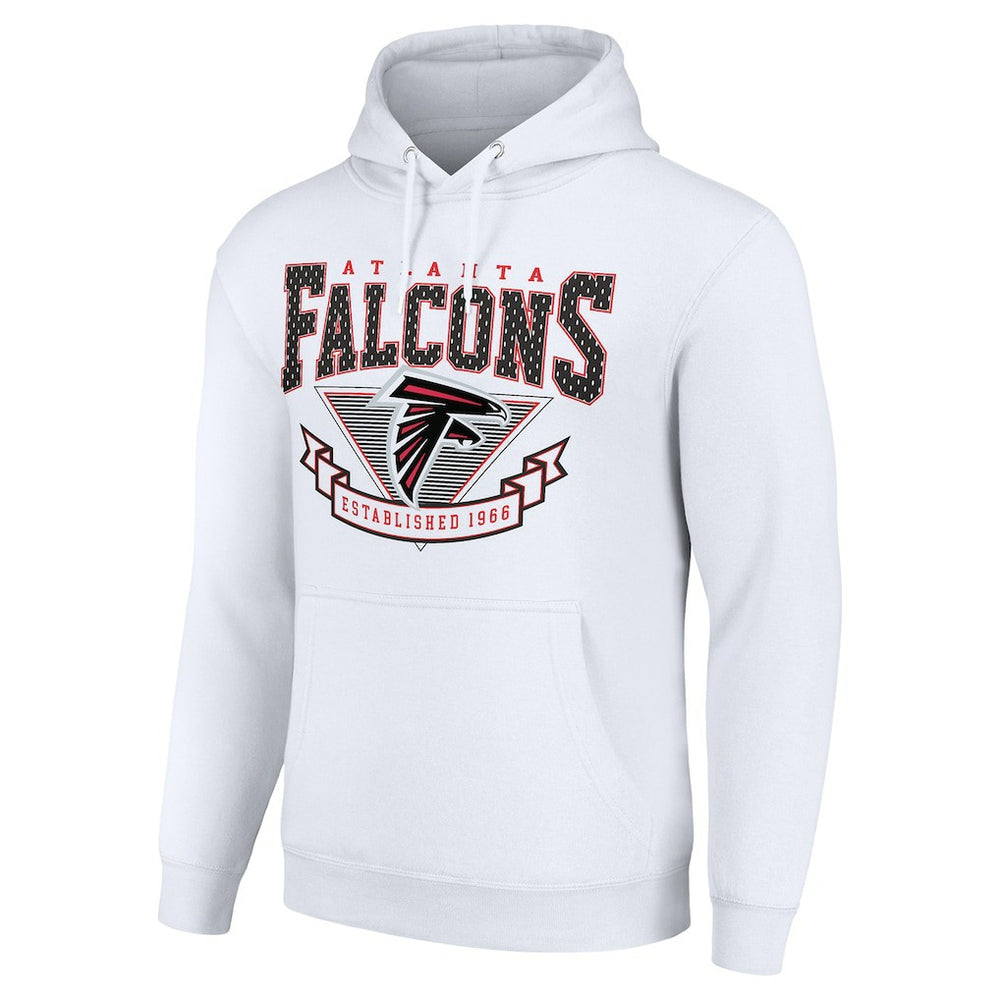 Atlanta Falcons Starter ‘80s Inspired Pullover Hoodie - White - NFL