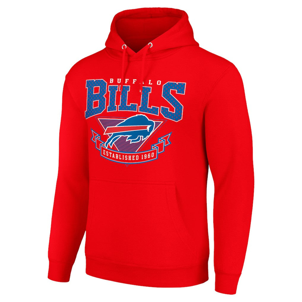 Buffalo Bills Starter ‘80s Inspired Pullover Hoodie - Red - NFL