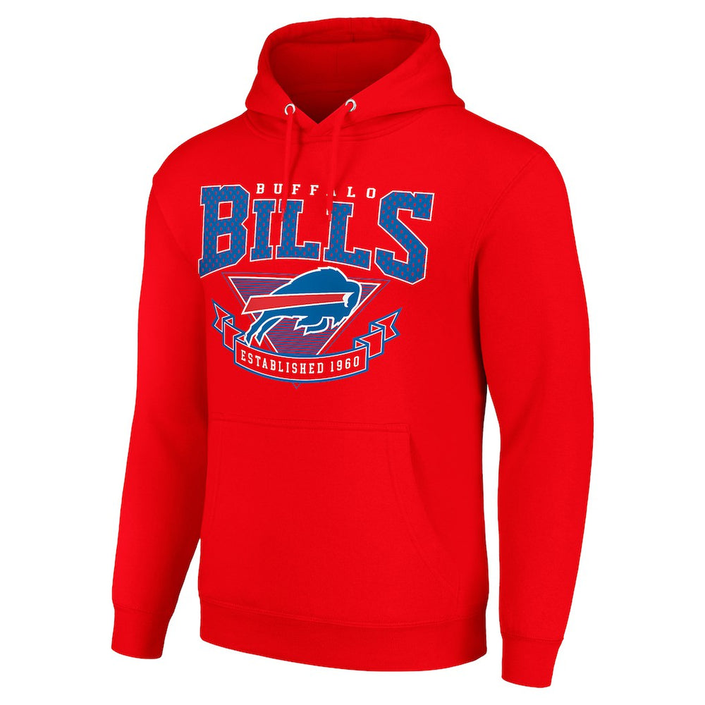 Buffalo Bills Starter ‘80s Inspired Pullover Hoodie - Red - NFL