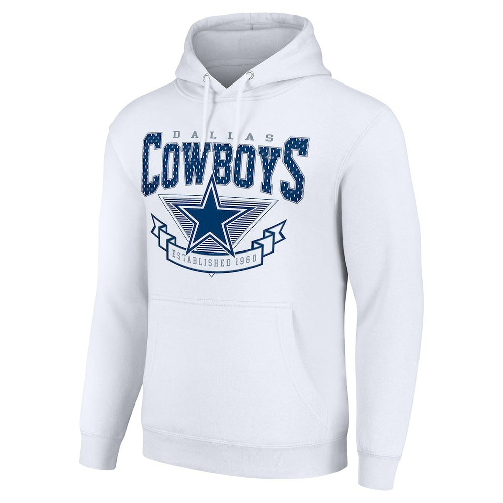 Dallas Cowboys Starter ‘80s Inspired Pullover Hoodie - White - NFL