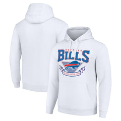 Buffalo Bills Starter ‘80s Inspired Pullover Hoodie - White - NFL