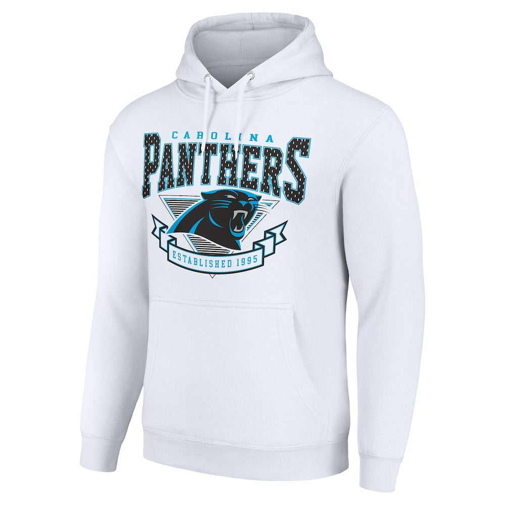 Carolina Panthers Starter ‘80s Inspired Pullover Hoodie - White - NFL