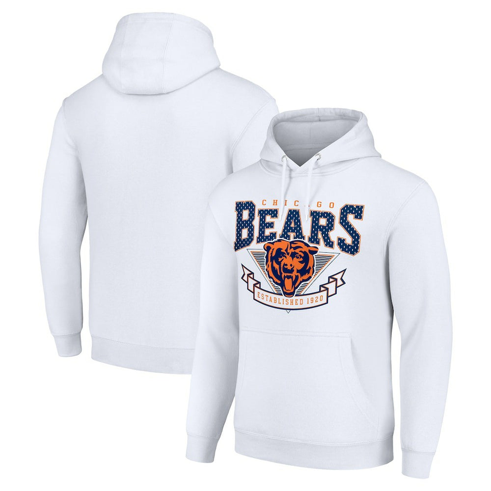 Chicago Bears Starter ‘80s Inspired Pullover Hoodie - White - NFL