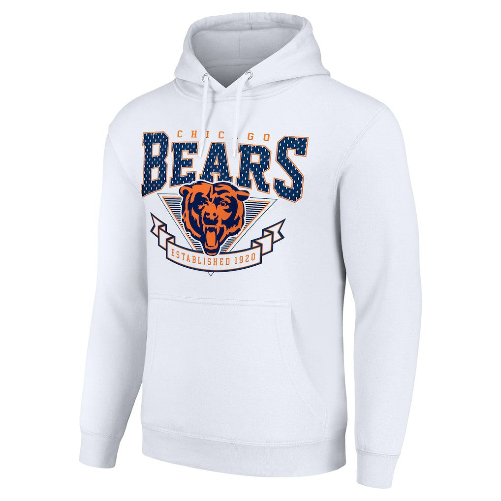 Chicago Bears Starter ‘80s Inspired Pullover Hoodie - White - NFL
