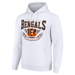 Cincinnati Bengals Starter ‘80s Inspired Pullover Hoodie - White - NFL
