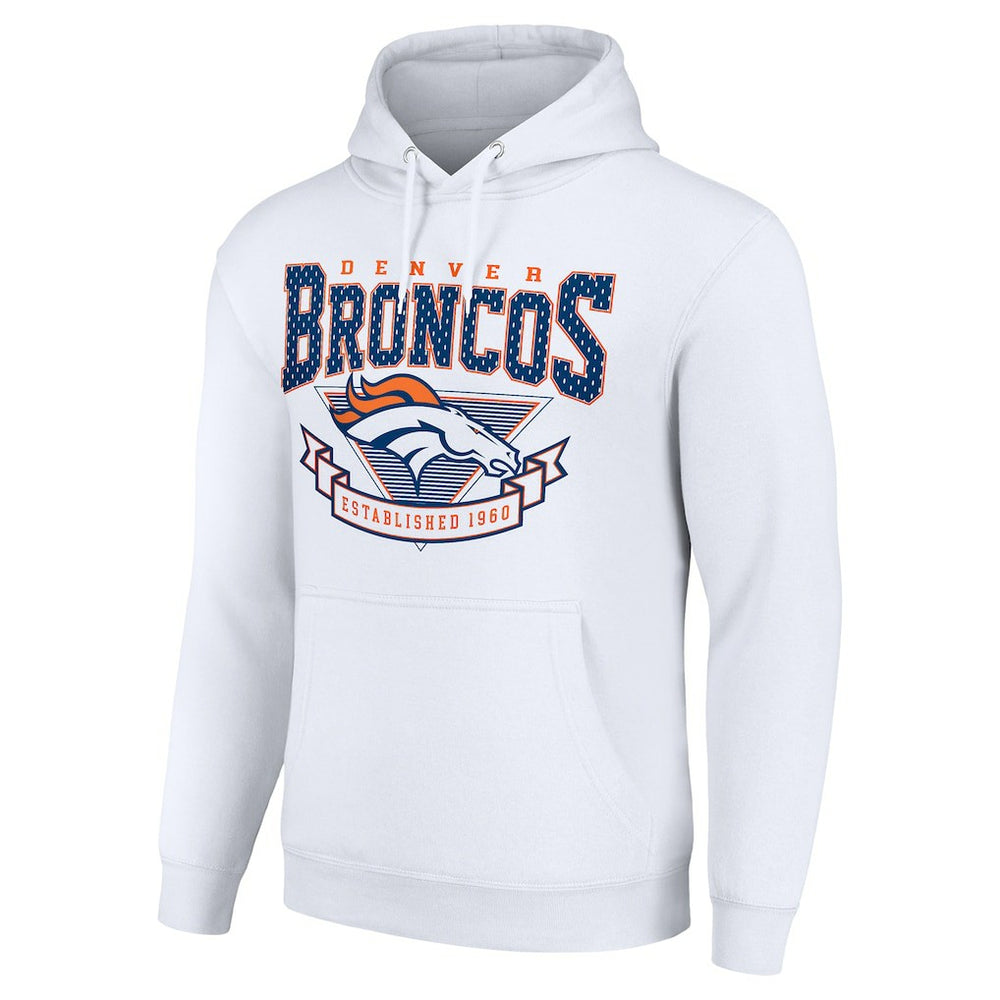Denver Broncos Starter ‘80s Inspired Pullover Hoodie - White - NFL