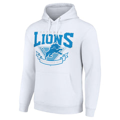 Detroit Lions Starter ‘80s Inspired Pullover Hoodie - White - NFL