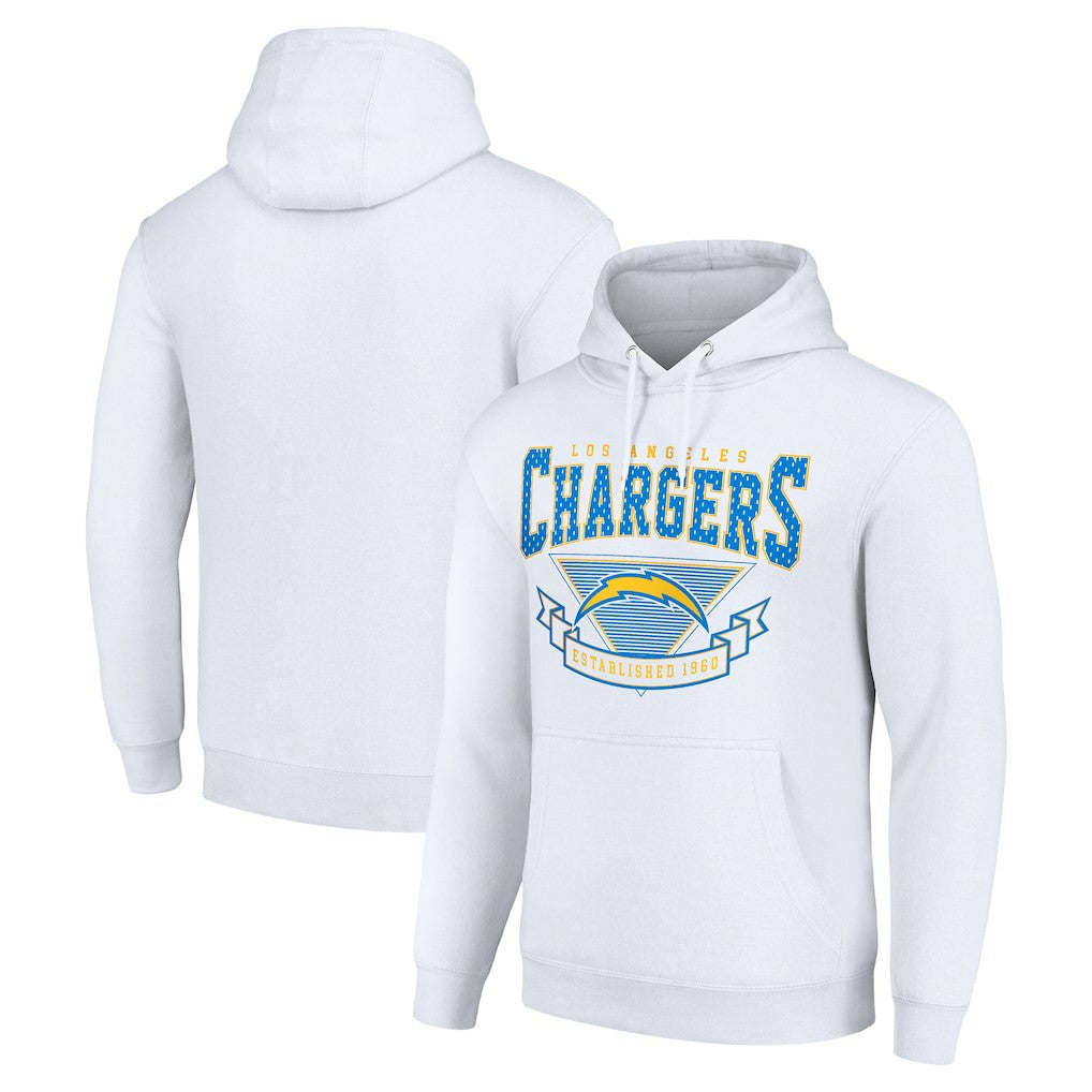 Los Angeles Chargers Starter ‘80s Inspired Pullover Hoodie - White - NFL