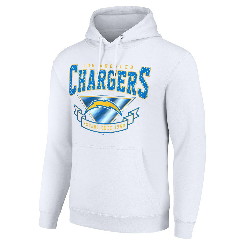Los Angeles Chargers Starter ‘80s Inspired Pullover Hoodie - White - NFL