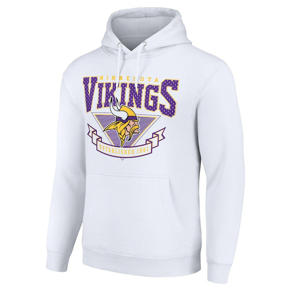Minnesota Vikings Starter ‘80s Inspired Pullover Hoodie - White - NFL