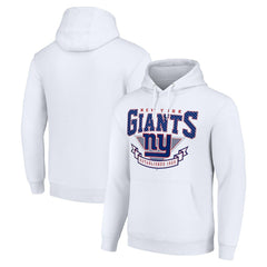 New York Giants Starter ‘80s Inspired Pullover Hoodie - White - NFL