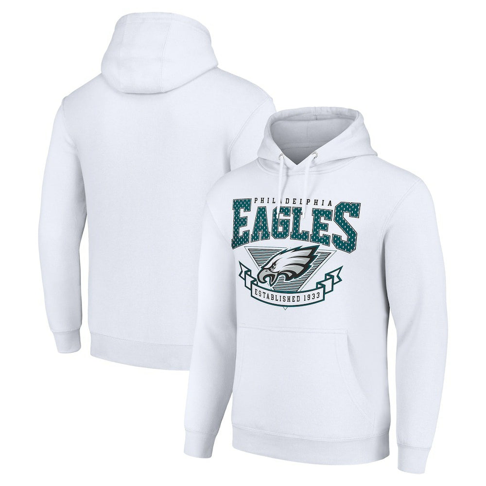Philadelphia Eagles Starter ‘80s Inspired Pullover Hoodie - White - NFL