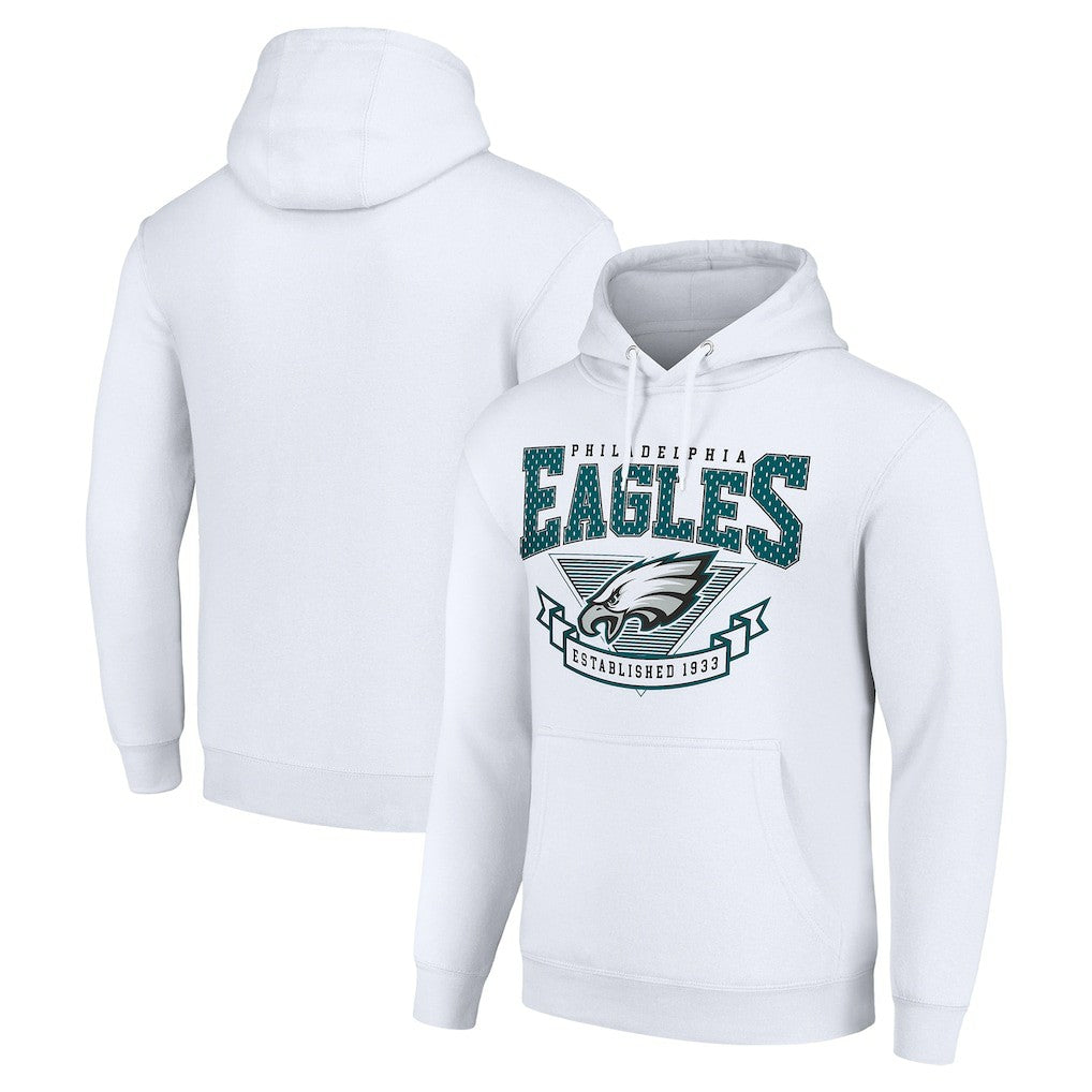 Philadelphia Eagles Starter ‘80s Inspired Pullover Hoodie - White - NFL