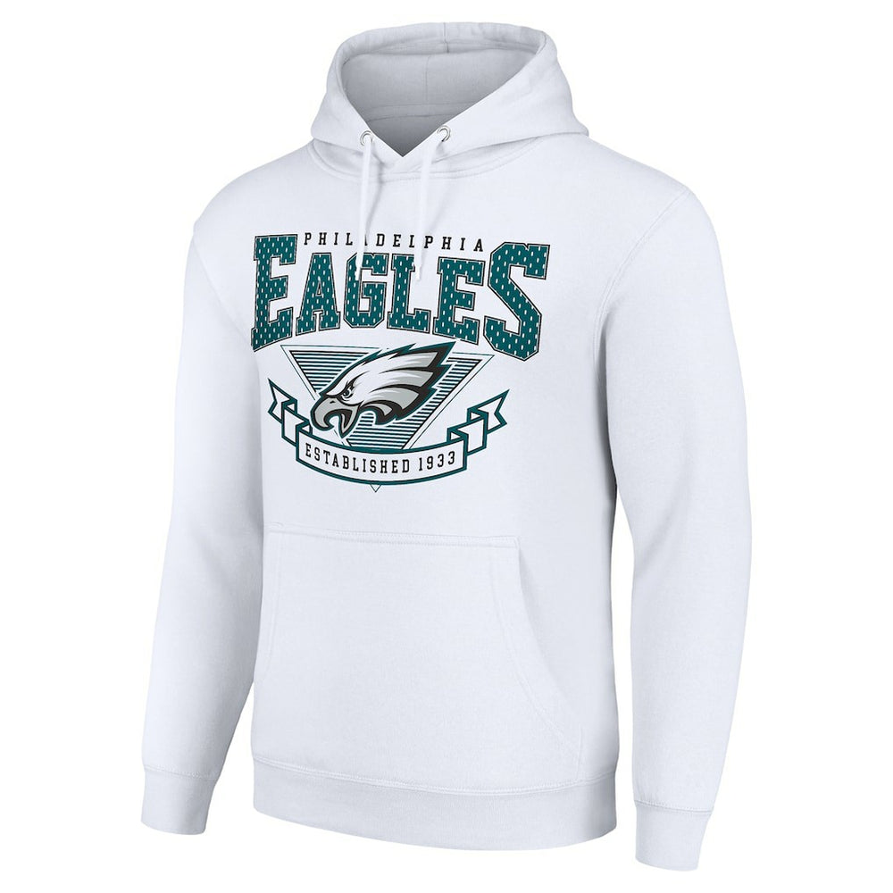 Philadelphia Eagles Starter ‘80s Inspired Pullover Hoodie - White - NFL