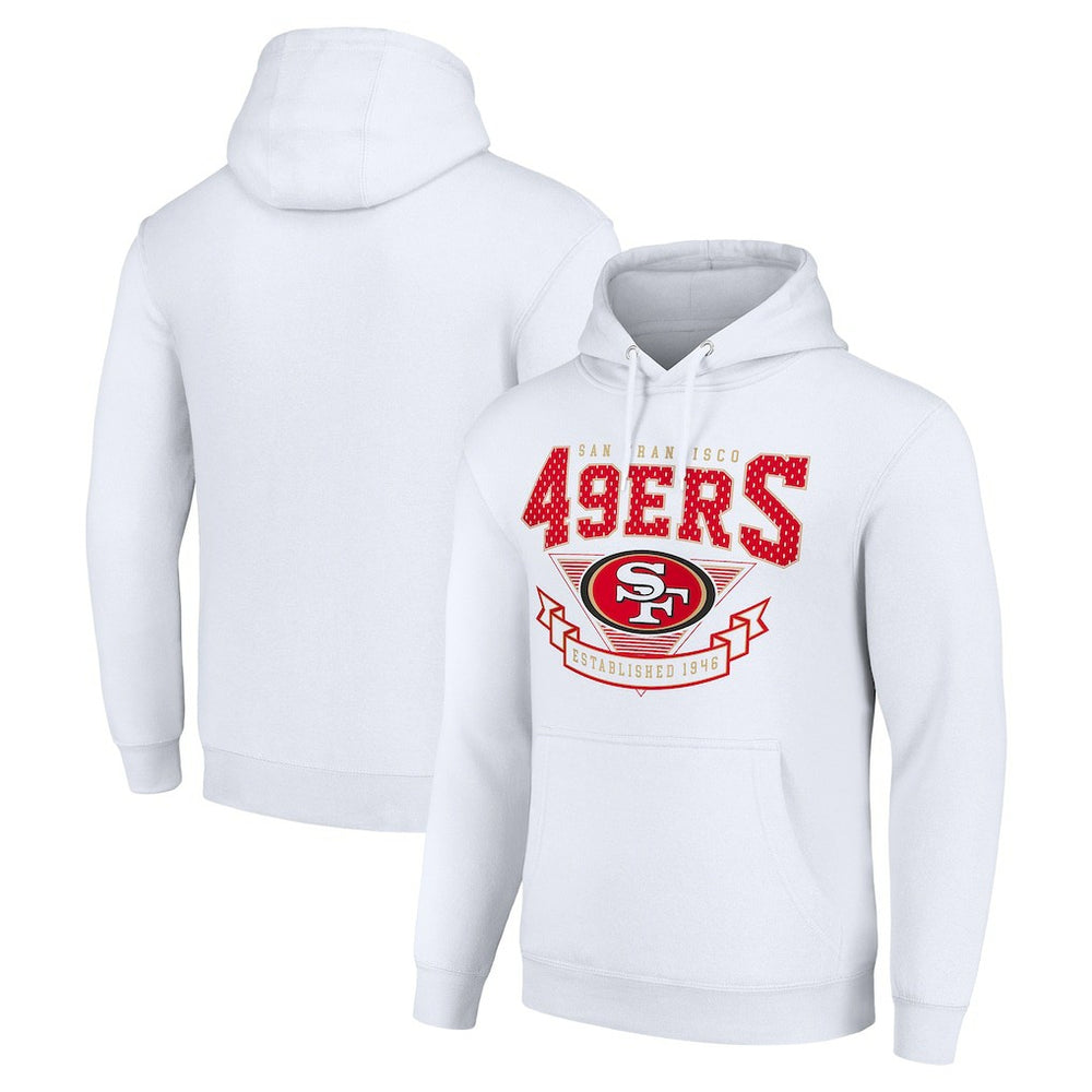 San Francisco 49ers Starter ‘80s Inspired Pullover Hoodie - White - NFL