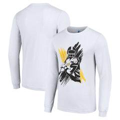 Pittsburgh Steelers Starter Player X Logo Graphic Long Sleeve T-Shirt - White - NFL